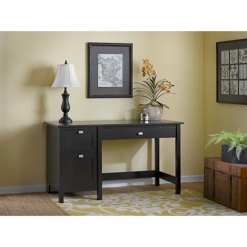 Bureau informatique de 137 cm avec tiroirs