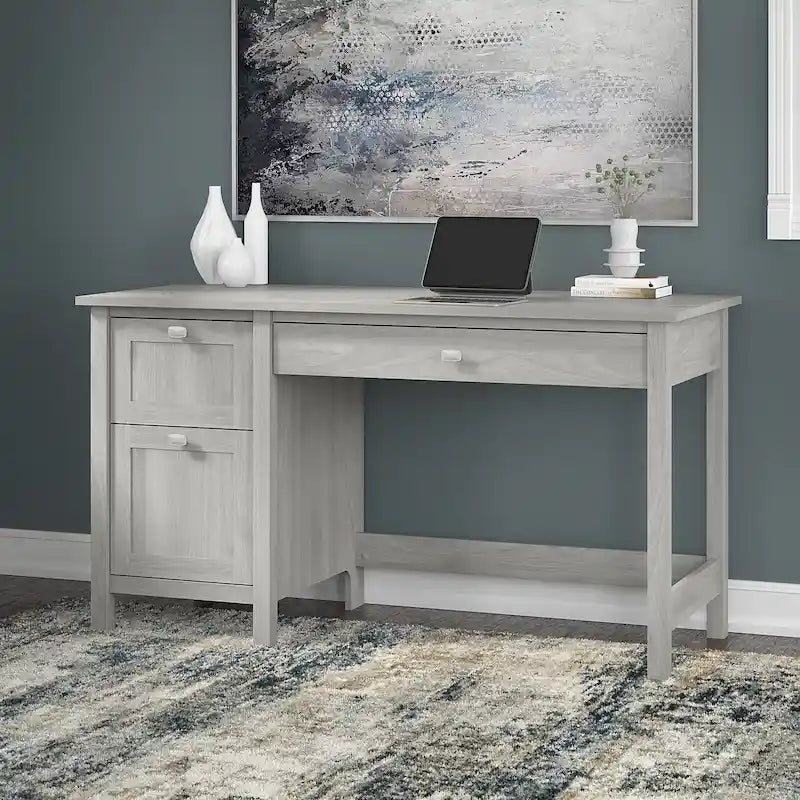 Bureau informatique de 137 cm avec tiroirs