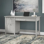 Bureau informatique de 137 cm avec tiroirs
