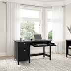 Bureau informatique de 137 cm avec tiroirs