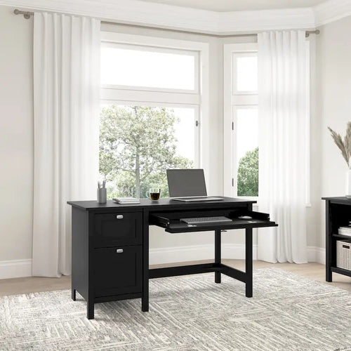 Bureau informatique de 137 cm avec tiroirs