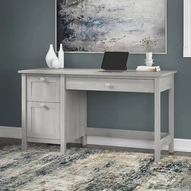 Bureau informatique de 137 cm avec tiroirs