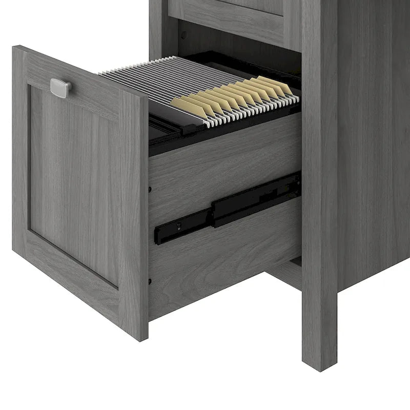 Bureau informatique de 137 cm avec tiroirs