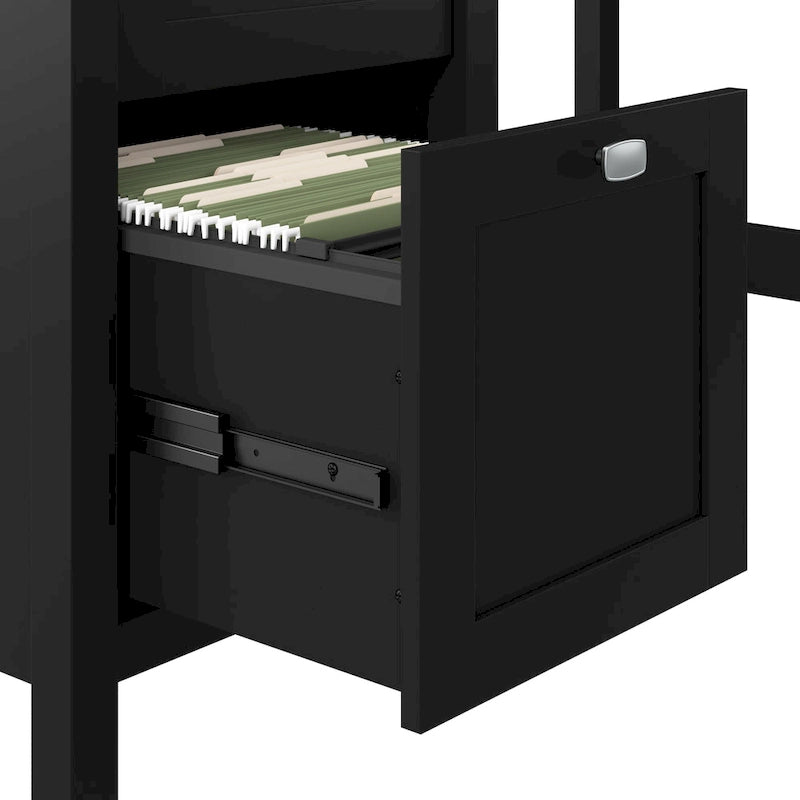 Bureau informatique de 137 cm avec tiroirs