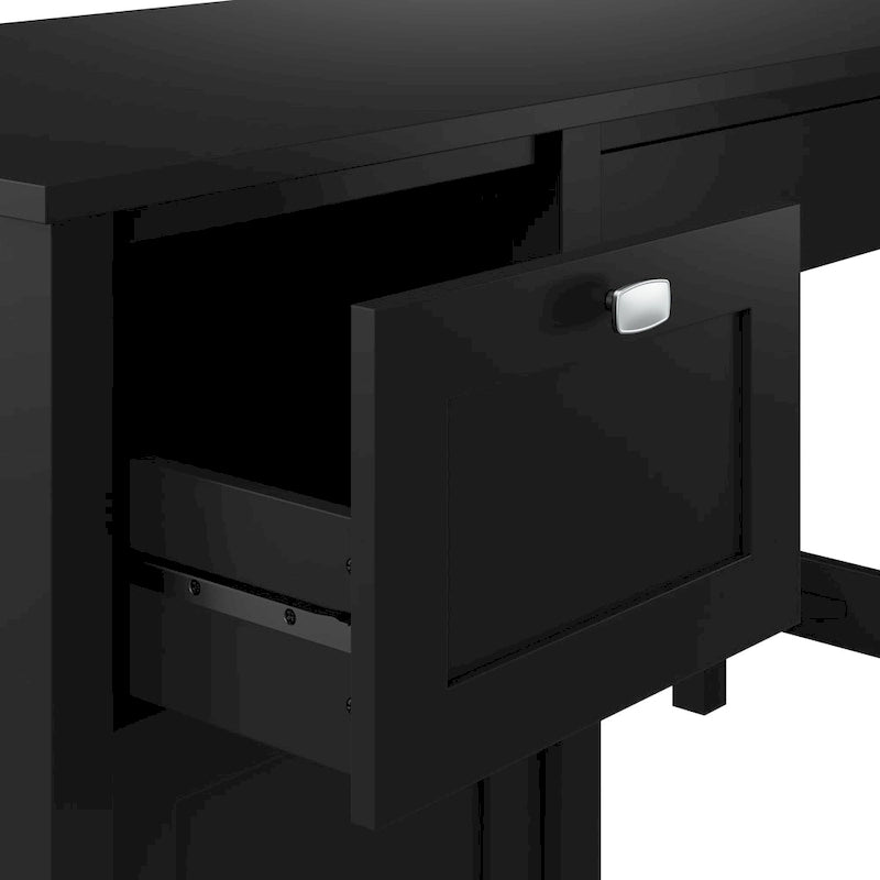 Bureau informatique de 137 cm avec tiroirs