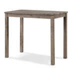 Table de salle à manger hauteur comptoir avec tabourets rembourrés capitonnés