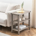 Table d'appoint rustique à 3 niveaux en style ferme