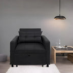 Fauteuil inclinable convertible 3-en-1 avec méridienne pliante