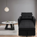 Fauteuil inclinable convertible 3-en-1 avec méridienne pliante