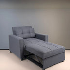 Fauteuil inclinable convertible 3-en-1 avec méridienne pliante