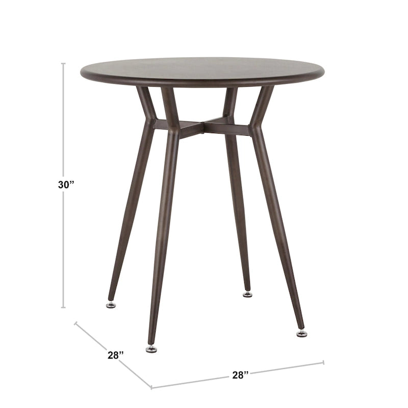 Table de salle à manger ronde industrielle