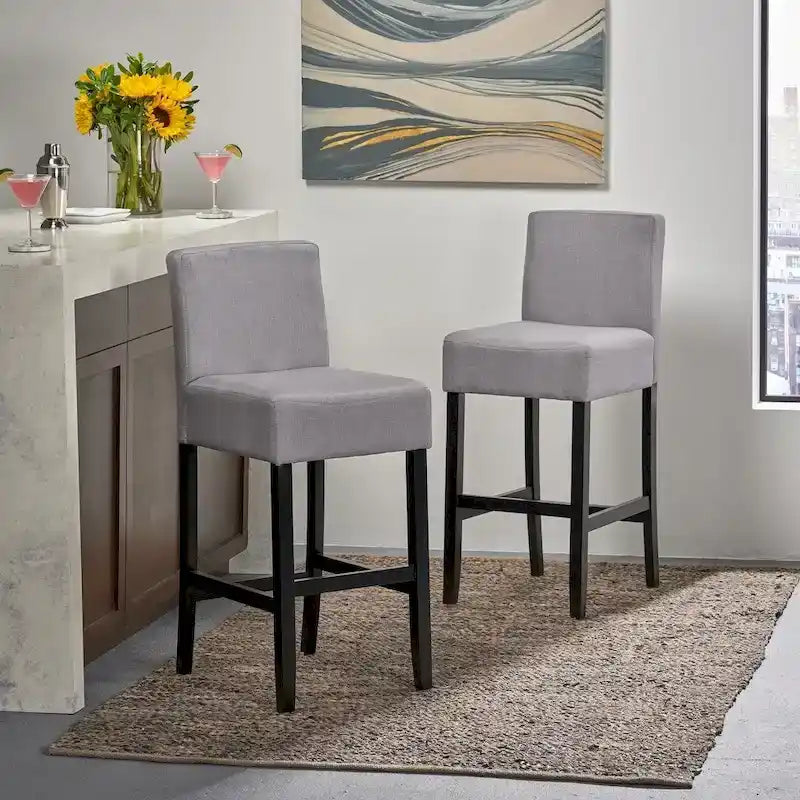 Tabouret de bar en tissu de 30 pouces
