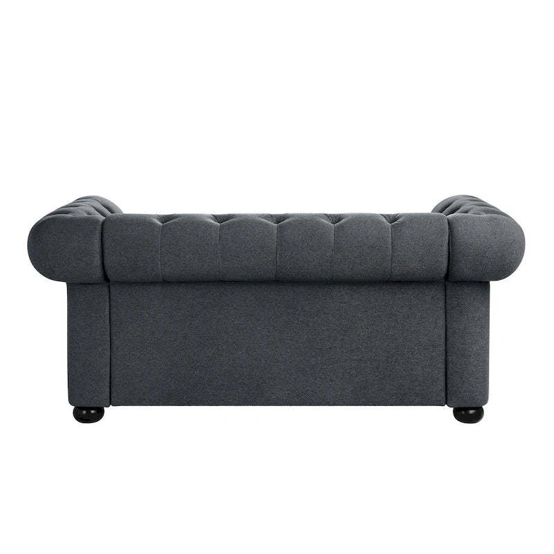 Causeuse Chesterfield capitonnée