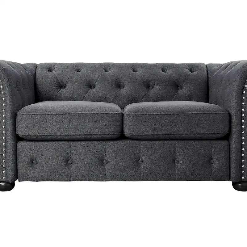 Causeuse Chesterfield capitonnée