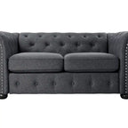 Causeuse Chesterfield capitonnée
