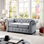 Causeuse Chesterfield capitonnée