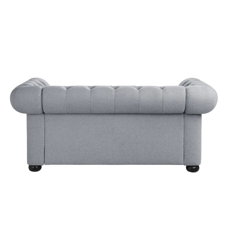 Causeuse Chesterfield capitonnée