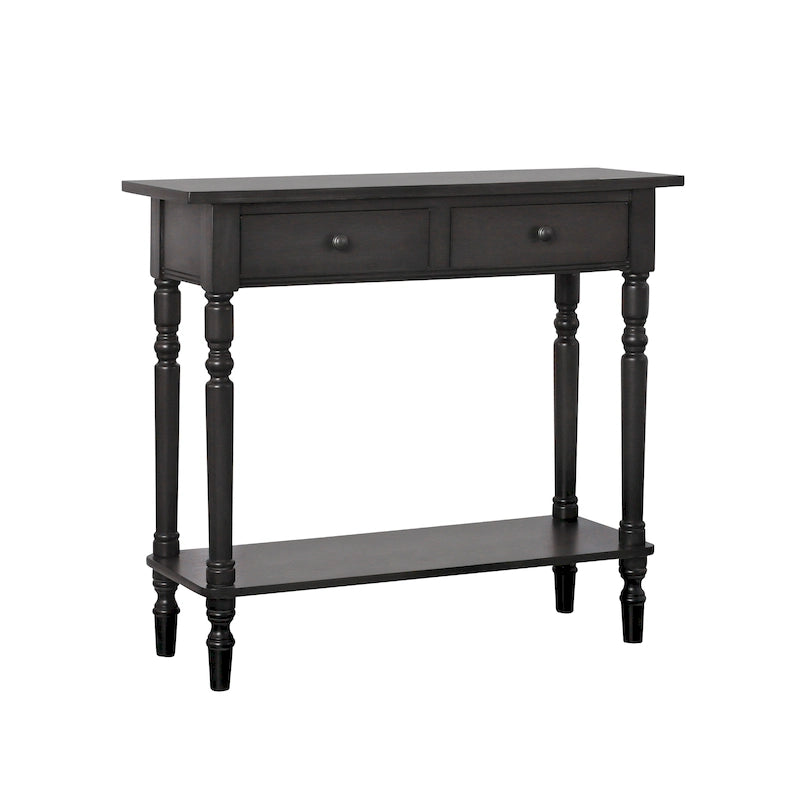 Console 1 étagère en bois traditionnel de 96,5 cm