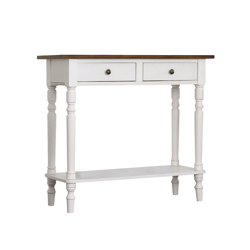 Console 1 étagère en bois traditionnel de 96,5 cm