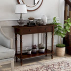 Console 1 étagère en bois traditionnel de 96,5 cm