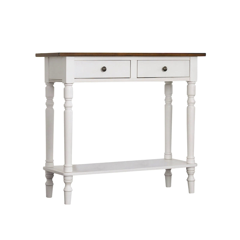 Console 1 étagère en bois traditionnel de 96,5 cm