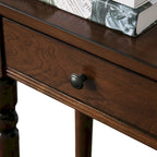 Console 1 étagère en bois traditionnel de 96,5 cm