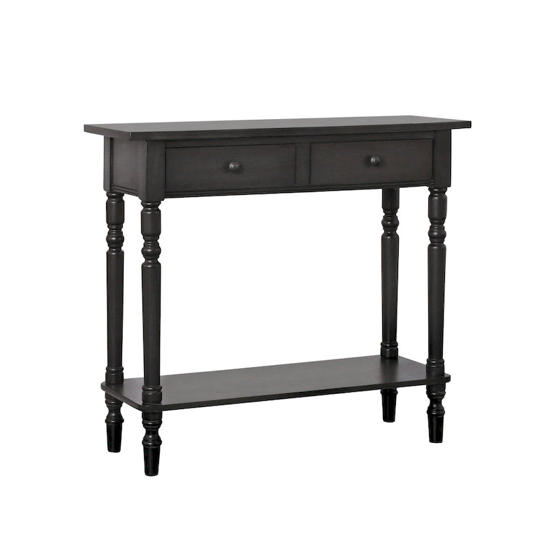 Console 1 étagère en bois traditionnel de 96,5 cm