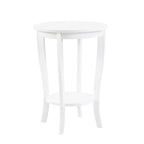 Table d'appoint ronde avec étagère
