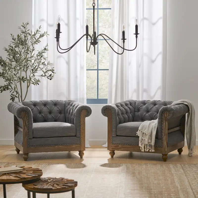 Fauteuil club en tissu