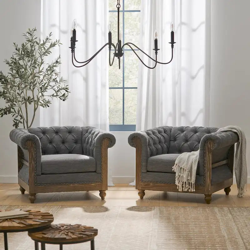 Fauteuil club en tissu