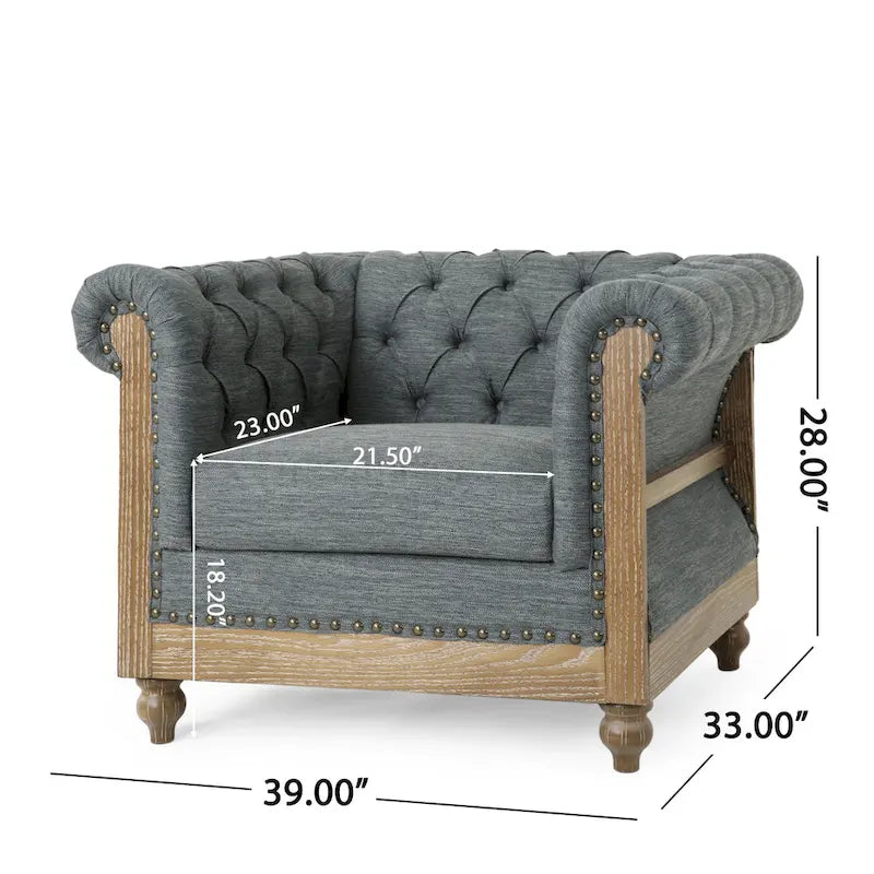 Fauteuil club en tissu
