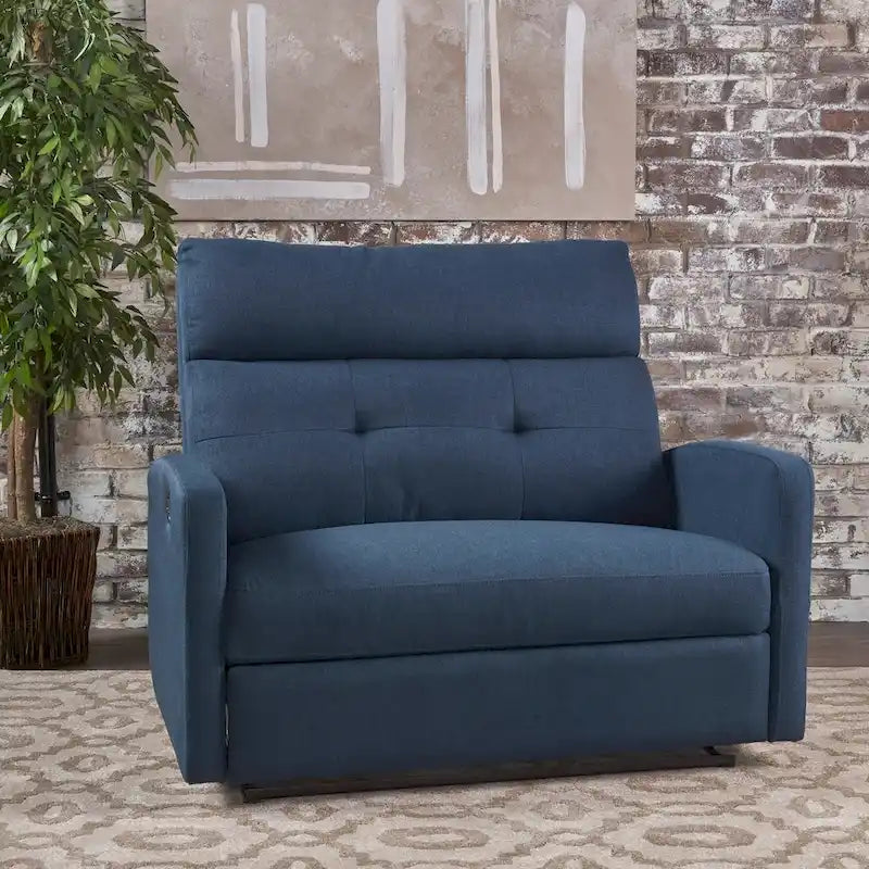 Fauteuil de club inclinable 2 places en tissu