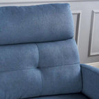 Fauteuil de club inclinable 2 places en tissu