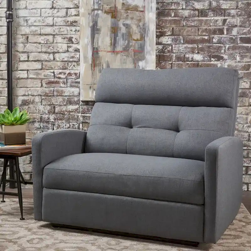 Fauteuil de club inclinable 2 places en tissu