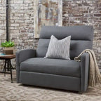 Fauteuil de club inclinable 2 places en tissu