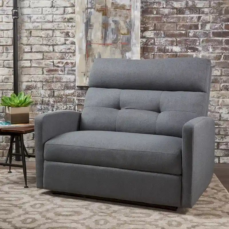 Fauteuil de club inclinable 2 places en tissu