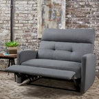 Fauteuil de club inclinable 2 places en tissu