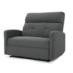 Fauteuil de club inclinable 2 places en tissu