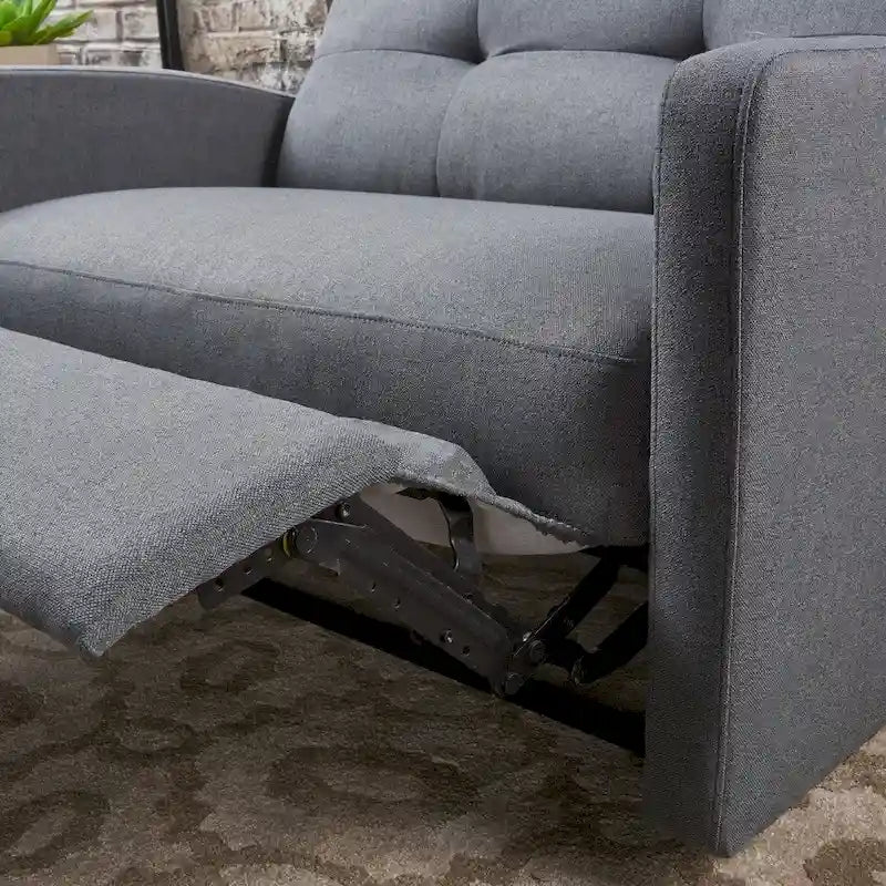 Fauteuil de club inclinable 2 places en tissu