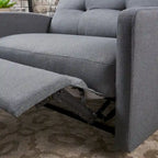 Fauteuil de club inclinable 2 places en tissu