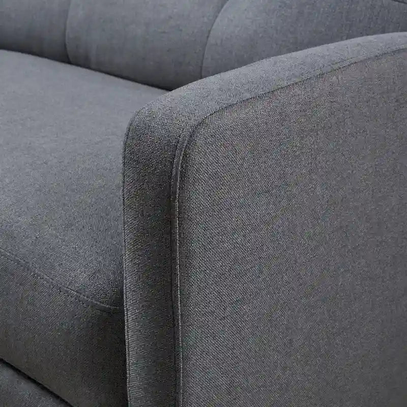 Fauteuil de club inclinable 2 places en tissu