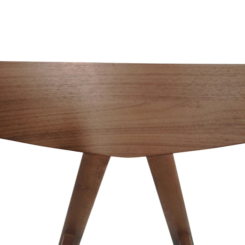 Chaise de salle à manger en tissu et bois d'hévéa