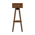 Tabouret pivotant en bois, style milieu de siècle