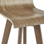 Tabouret pivotant en bois, style milieu de siècle