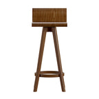 Tabouret pivotant en bois, style milieu de siècle