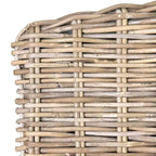 Chaise de salle à manger capitonnée en rotin naturel