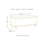 Banc de rangement sculpté médaillon blanc antique
