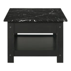 Table basse et table d'appoint en hévéa de style transitoire avec tiroir