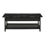 Table basse et table d'appoint en hévéa de style transitoire avec tiroir
