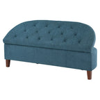 Banc de rangement capitonné avec couvercle à fermeture amortie